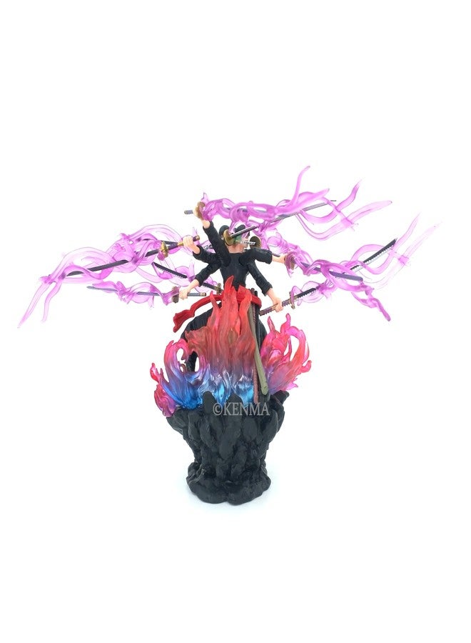 KENMA One Piece Zoro 9 Sword Mini Version 18 Cm Figurine with Box PVC Action Figures - Image 3